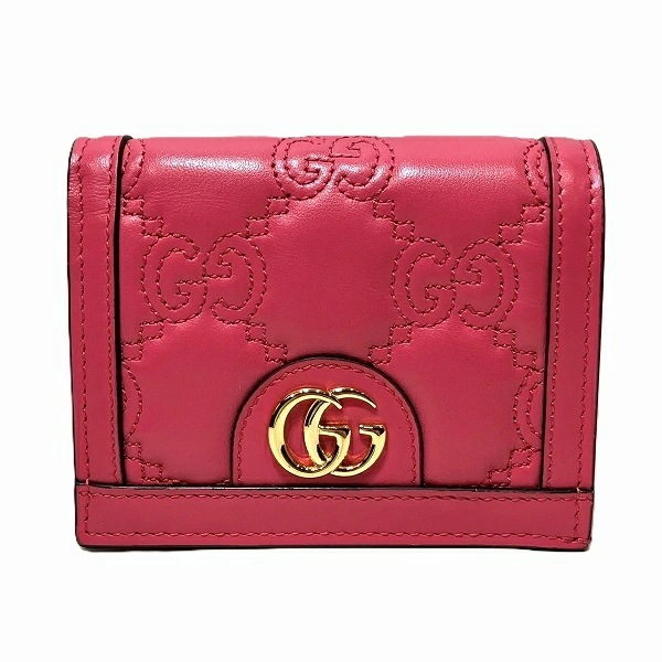 グッチ GUCCI GGマトラッセ 723786 2つ折り財布 レディース【中古】