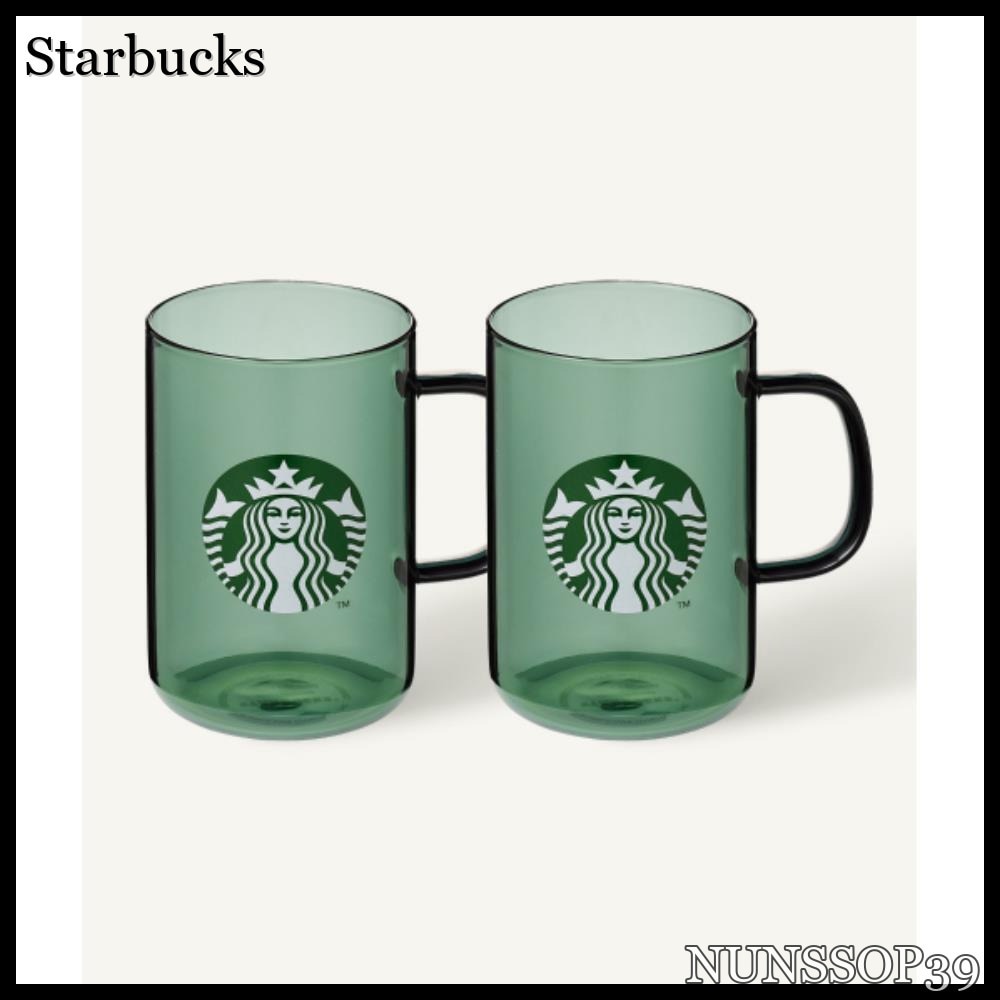 Starbucks Green Siren Glass 500ml 2P Set 1002832