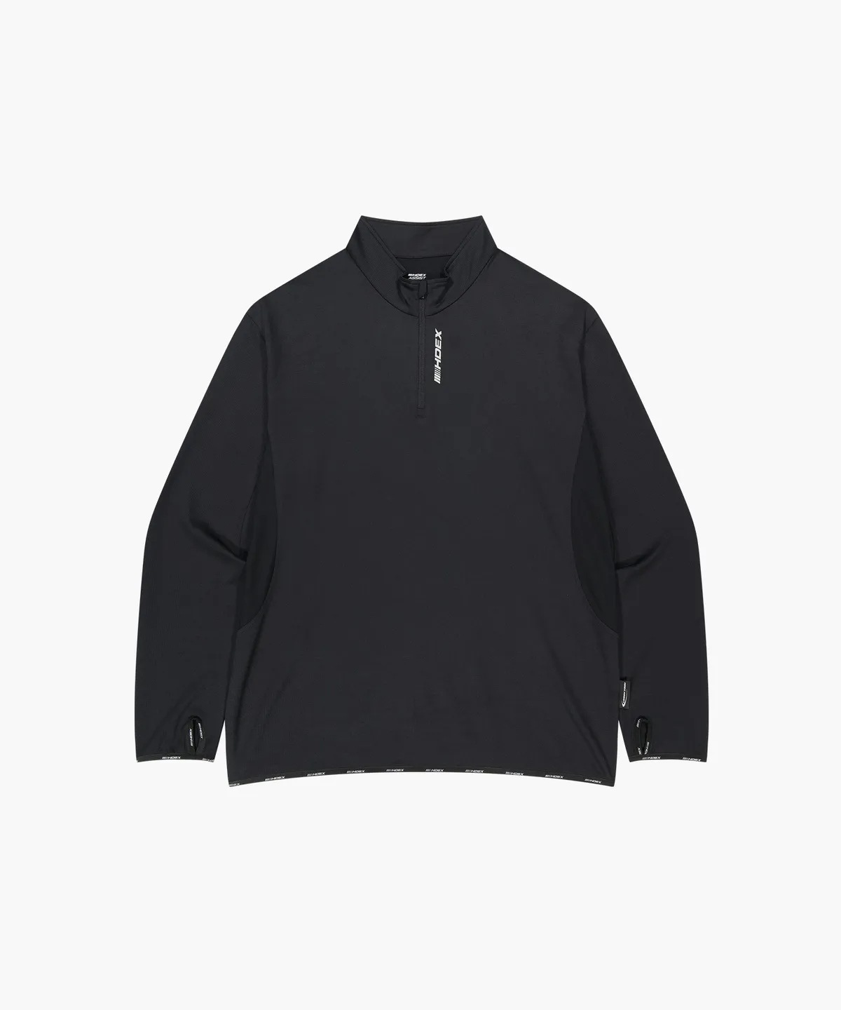 アシスト ワッフル パフォーマンス ハーフジップアップ (Black)