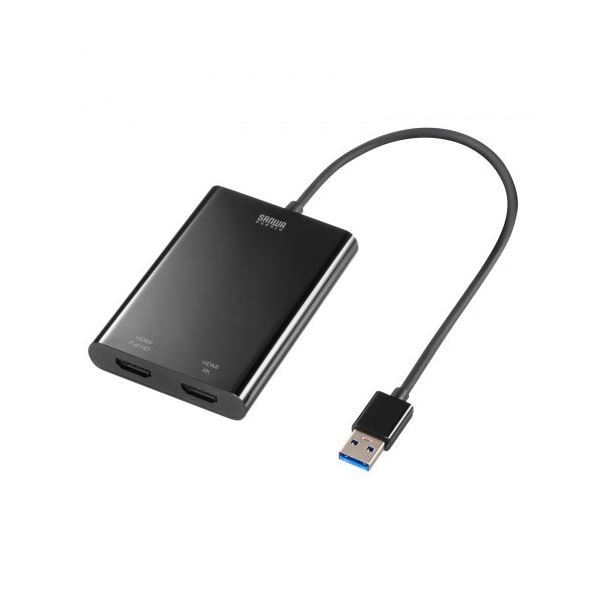 サンワサプライ USB-HDMIディスプレイアダプタ 4K対応 2画面出力 USB-CVU3HD5その他PCケーブル