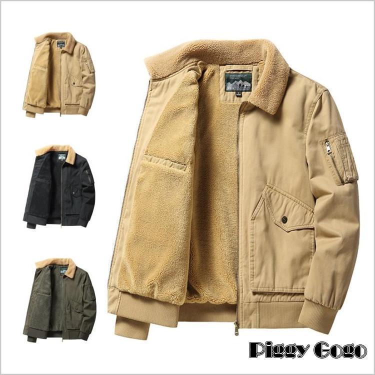 冬の特恵ミリタリージャケット メンズ 裏起毛 裏ボアジャケット 防寒 厚手 秋物 アウター コート 保温 アウトドア