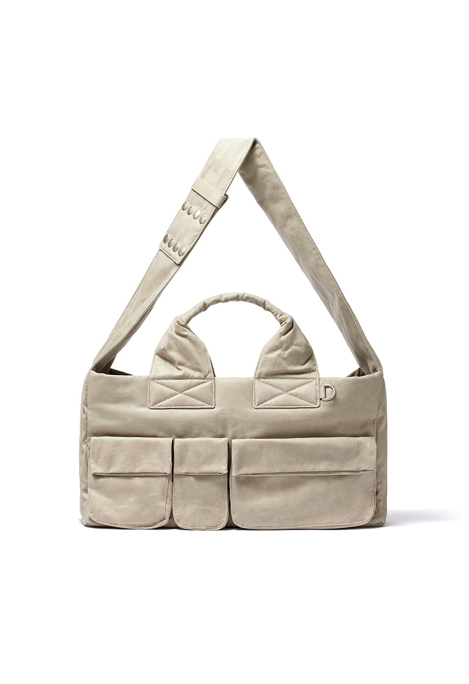 【OPEN Yy】 OIL SKIN VENTI TOTE : SAND BEIGE
