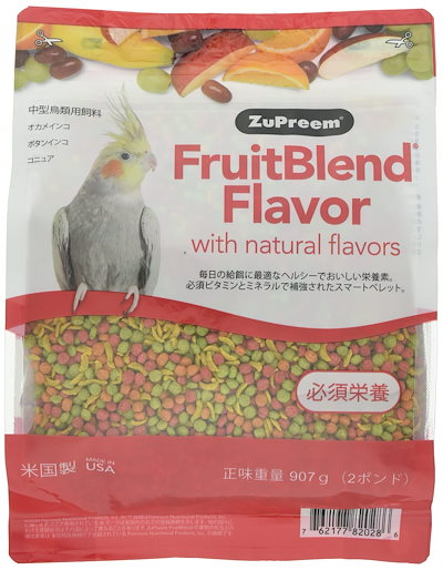他サイト： ズプリーム (ZuPreem) フルーツブレンド M オカメインコ(小型インコ・中型インコ・コガネインコ) 907g (日本語バージョン)の商品画像