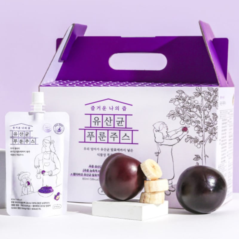 [楽しい私の汁] 乳酸菌 プルーンジュース 1箱 80ml*20本入 植物性プルーンジュース プルーン妊婦 赤ちゃん便秘予防 家族全員