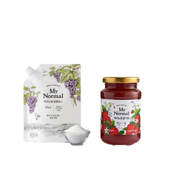 日本国内から発送 アルロース 350g いちごジャムセット 甘い物を我慢せず痩せる！ダイエットの常識激変　糖なのに血糖値を抑制する糖 0カロリー 糖類0g マイノーマル 砂糖代替