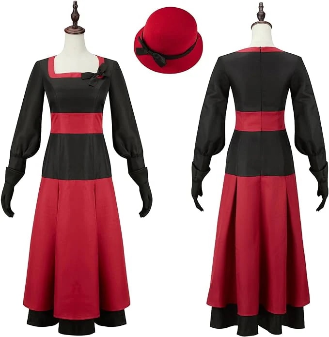 新作入荷チャーリー コスプレ ハズビン ホテル Charlie コスプレ衣装 5点セット チャーリー ドレス コスプレ ハロウィーン仮装 レディース jkコスプレ服