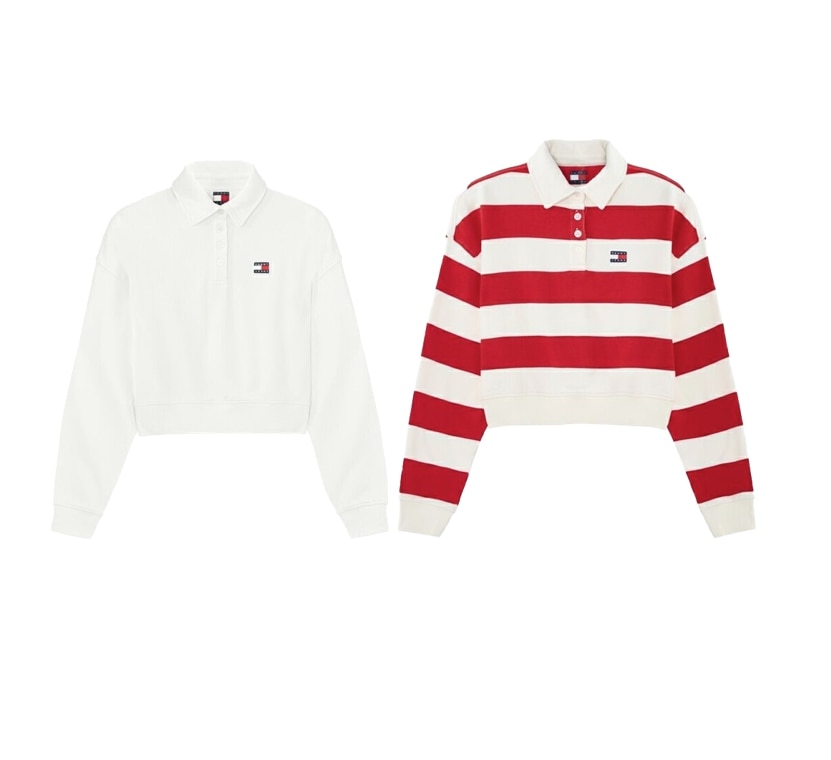 Boxy Badge Polo T-shirt (T32F0TTO13TWT1 )