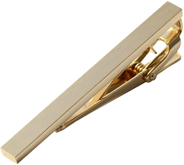 ネクタイピン タイバー メンズ 日本製 Solid Tie Clip(シルキーゴールド) 4,714円