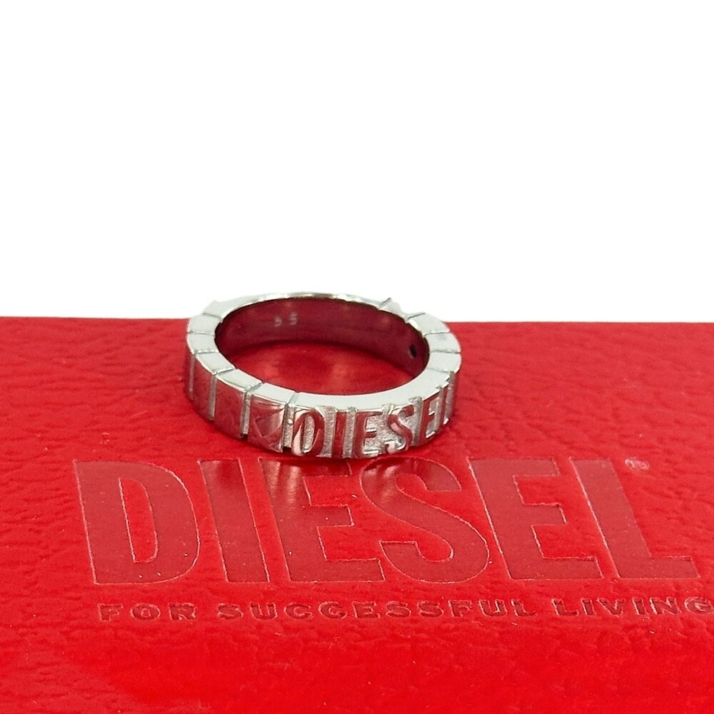 ディーゼル DIESEL リング 指輪 メンズ レディース ユニセックス ステンレス ロゴ 7号～24号 シルバー シンプル おしゃれ ブランド アクセサリー 誕生日 結婚記念日 夫 妻 彼氏 彼女