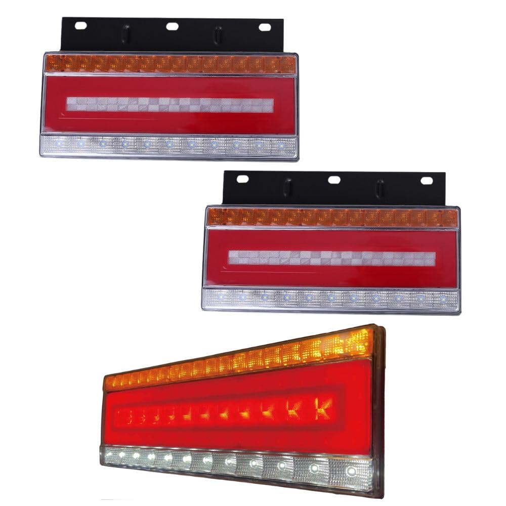 トラック 24V LED テールランプ 流れる シーケンシャル ウインカー 左右セット スモール ブレーキ フォグ 反射板 ライセンス灯 汎用