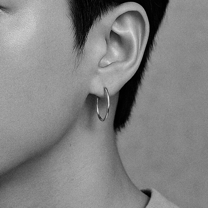 Base Line Earring ベースライン シルバーピアス