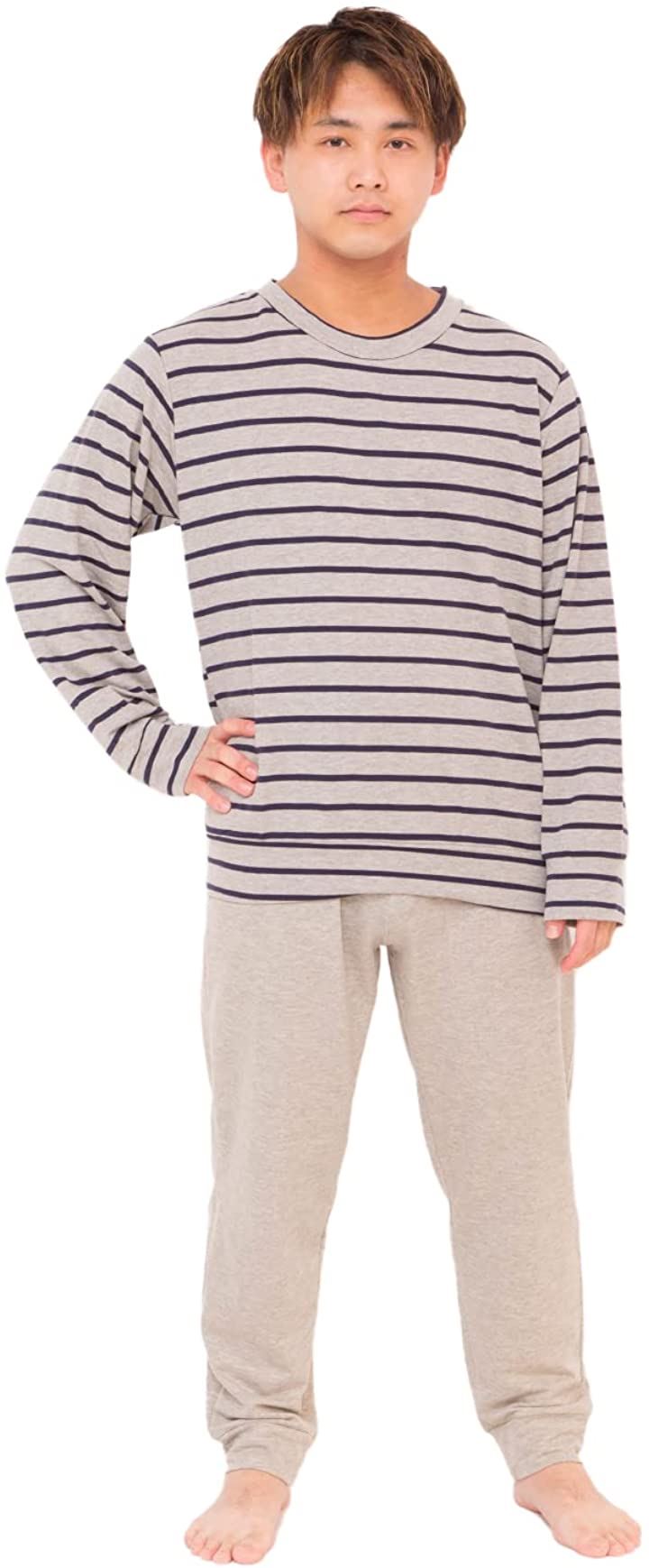 ワイズファクトリー L カジュアル セットd ボーダー 上下セット セットアップ スウェット メンズ セットアップ 決算特価商品 Vivalafocaccia Com