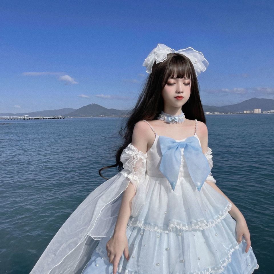 大人気ワンピースロリータドレス ワンピース グラデーション JSK 仙女 あちこち OP少女 ロリータ ワンピース ドレスジャンパースカート イベント ハロウィン卒業式姫様脚魅せミニスカート
