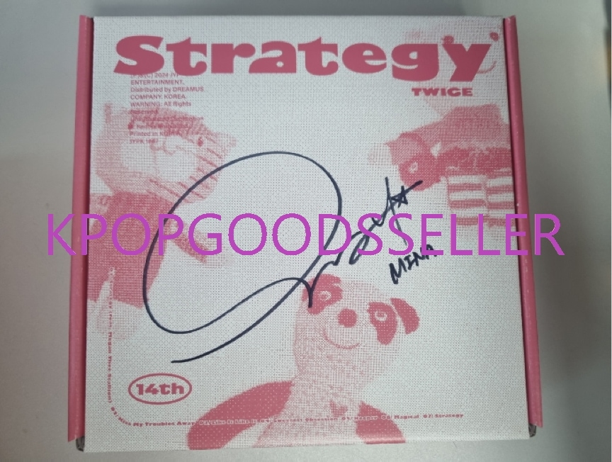[on hand] TWICE 14th Mini Album STRATEGY SIGNED ALBUM MINA