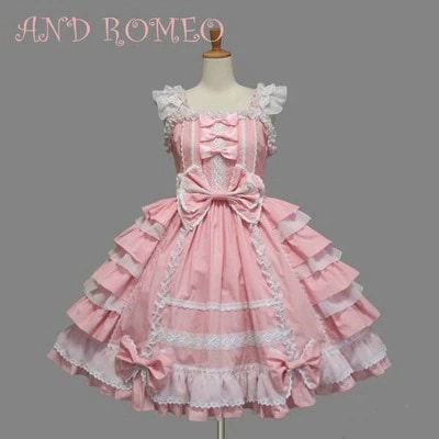 ロリータプリンセスドレスレースリボンドレスコスプレ