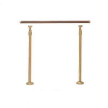 シロクマ　玄関用手すり ミディアムオーク GK-101　750mm