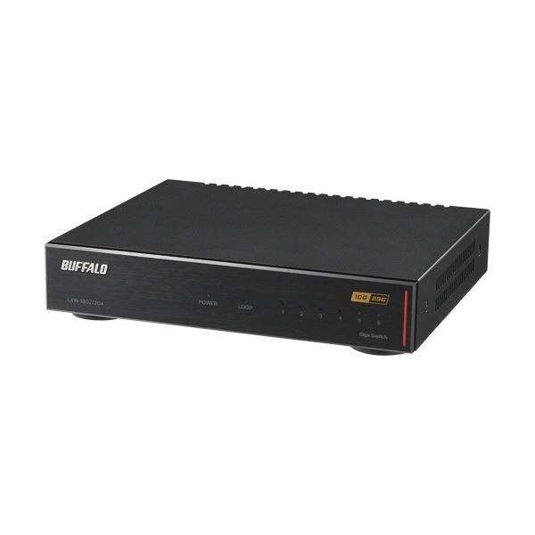 スイッチングHub6ポート（10GbEx2ポート 2.5GbEx4ポート） ブラック 1台