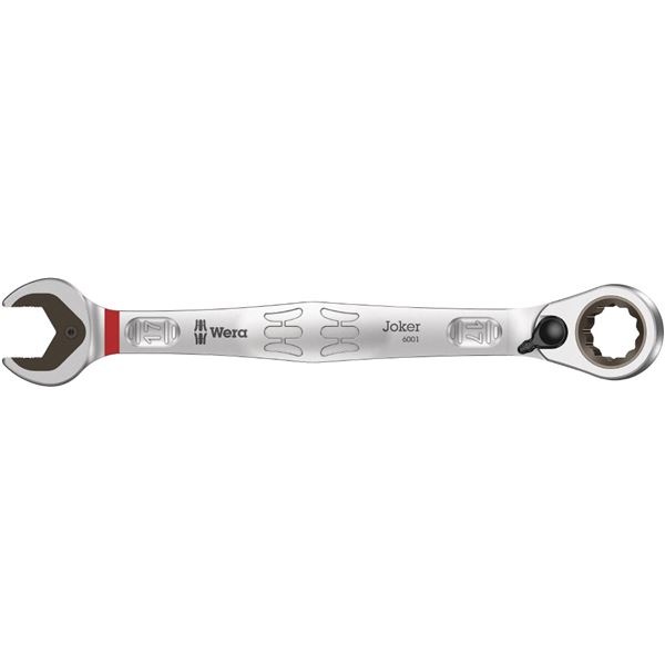 WERA ヴェラ コンビネーション ラチェットレンチ JOKER スパナ部内側口幅17mm 全長225mm 020072 工具 ツール DIY 作業工具 道具