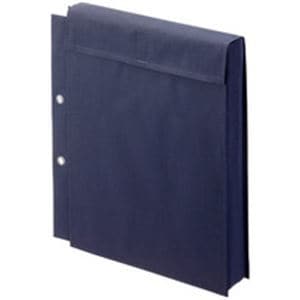 図面袋スターパックエコ 濃ネズ A4（大） W245D50H305mm 面ファスナータイプ 2穴6φ 10枚入