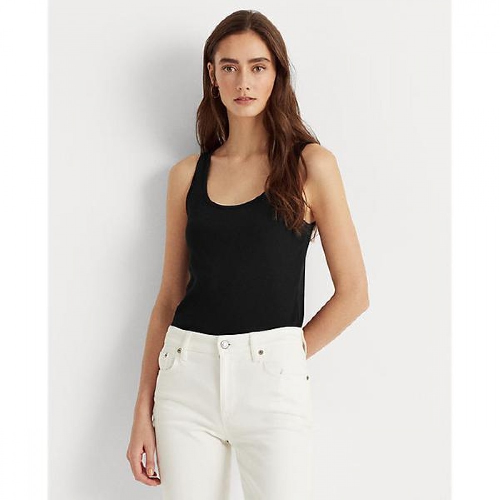 ローレンラルフローレンコットンブレンドタンクトップ (WMLRKNISCM20001001)