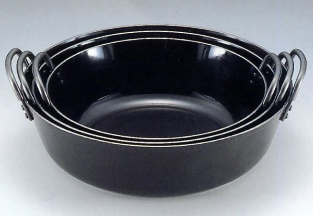 日本製 japan 後藤こう業 鉄人 揚げ鍋 39cm （天ぷら鍋/鉄製/業務用） 104239