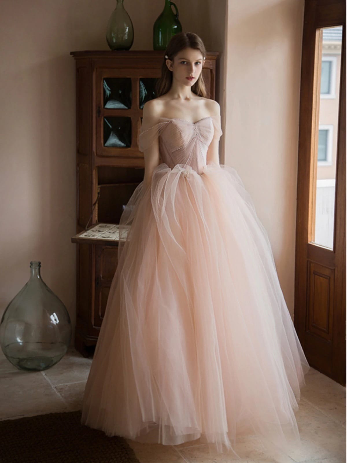 イブニングドレス女性花嫁乾杯スーツ気質結婚式誕生日婚約宴会ホストワンショルダードレス