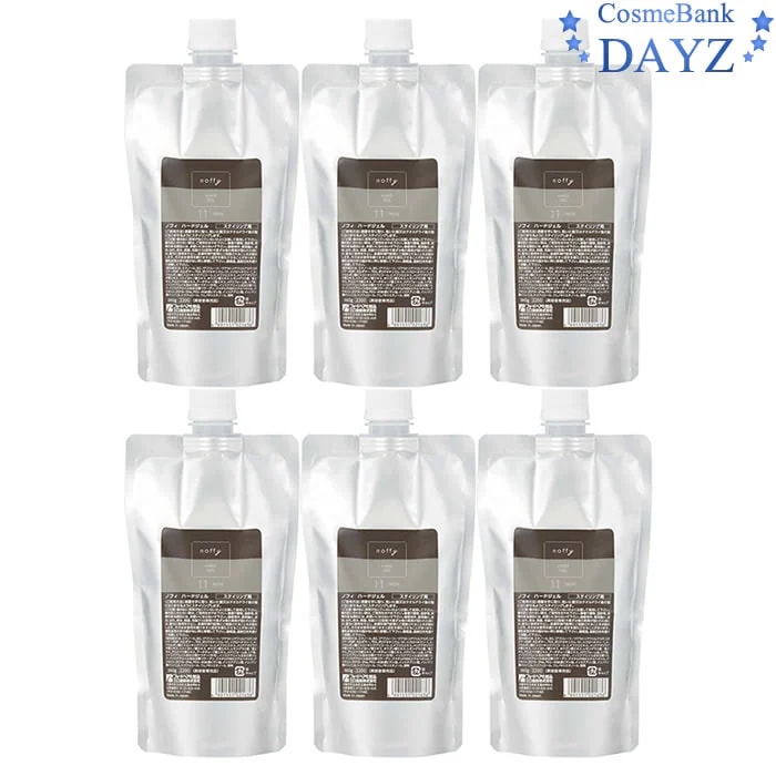 フォード ノフィ ハードジェル 360g 詰め替え用 6点セット ヘアスタイリング剤 ヘアジェル ヘアージェル リフィルタイプ 【ミアンビューティー／三口産業】