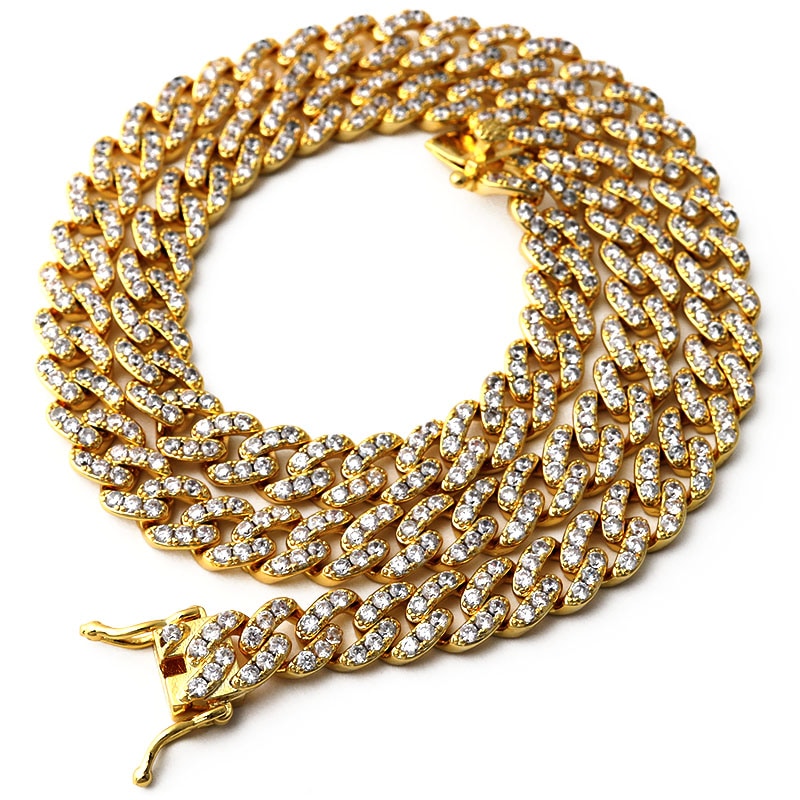 喜平チェーンネックレス パヴェ [n409-gold]