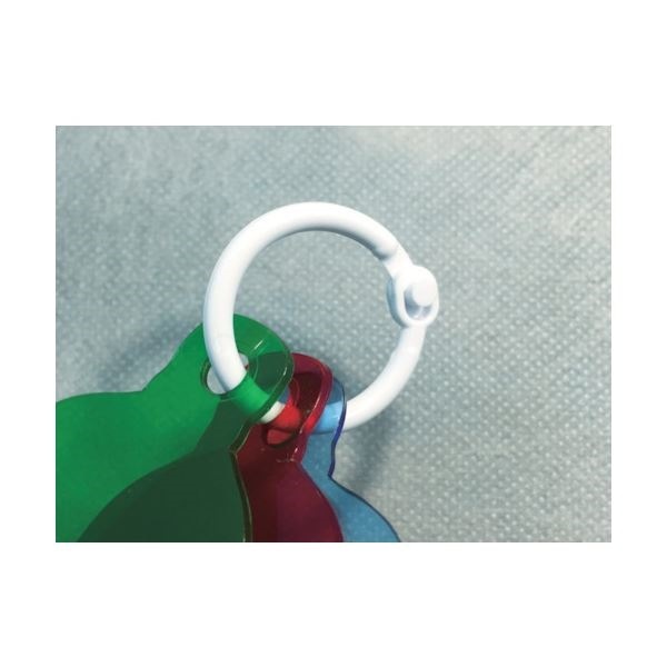 （まとめ） TRUSCO 樹脂製カードリング3.0mmΦ20mm TKRJ-20 1パック（10個） 10セット