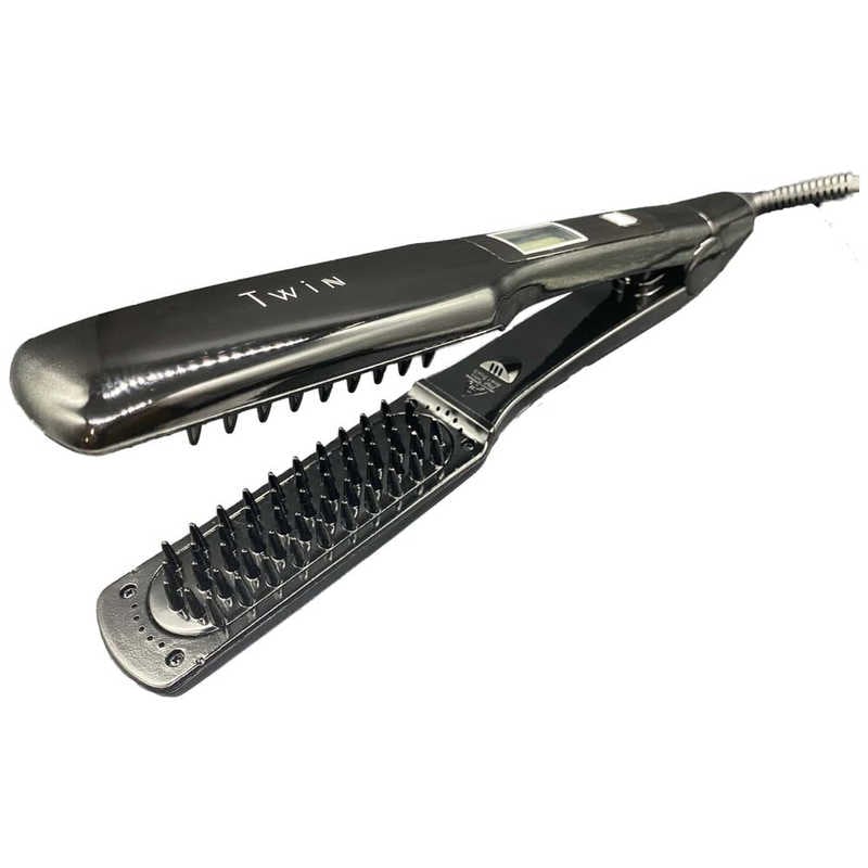 ネクストイノベーション　ブラシヘアアイロン Twin (ツイン) 130℃～230℃ 海外対応 交流(コード)式 ブラック　SM3038T-B