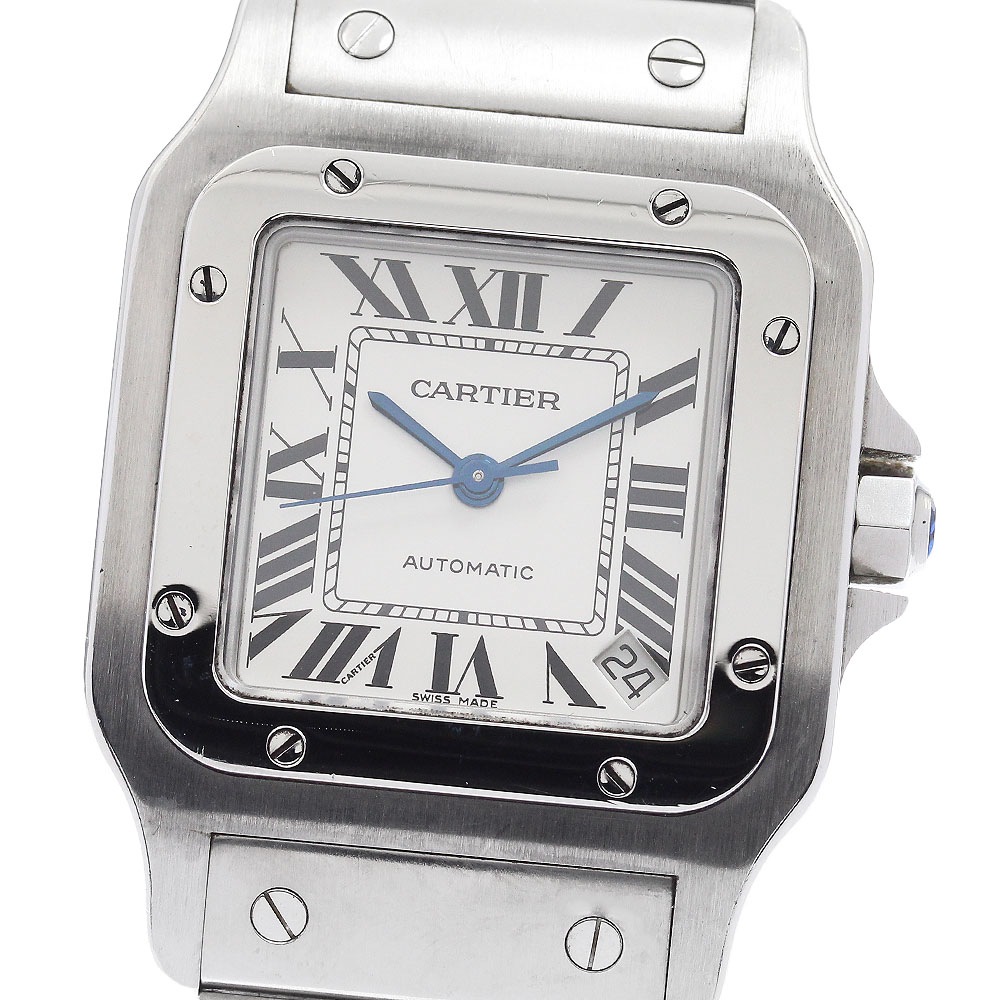 カルティエ CARTIER W20098D6 サントスガルベXL デイト 自動巻き メンズ _898980【中古】