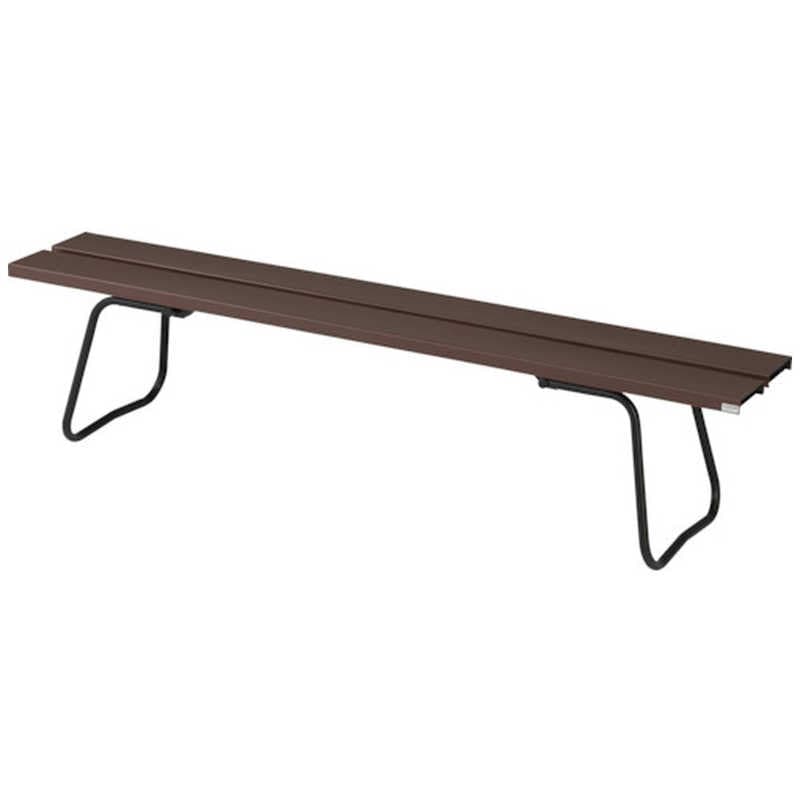 山崎産業　コンドル 屋内外用 樹脂ベンチ 背なしECO ブラウン 1800幅　YB97LPCBR