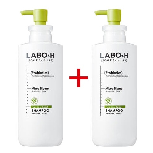 [1+1]敏感ダーマ抜け毛緩和弱酸性低刺激 シャンプー400ml+400ml