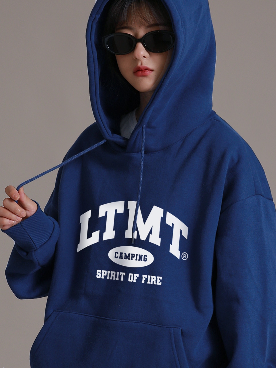 ライクザモストソフトLTMTヘビーブラッシュパーカー (ブルー)