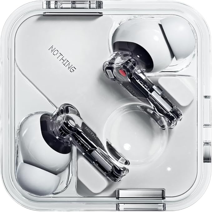 ワイヤレスイヤホン NOTHING Ear ノイズキャンセリング/ChatGPT対応/Bluetooth / 最大40.5時間使用可能 / 軽量/外音取り込み/ハイレゾ対応 (ホワイト)