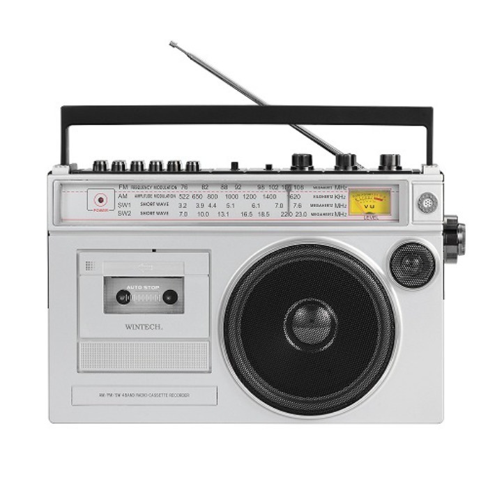 大型モノラルラジカセ SCT-MB300 シルバー