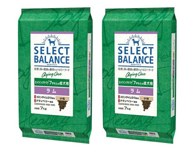 セレクトバランス エイジングケア ラム 小粒 ７才以上の成犬用 7kg 2個セット