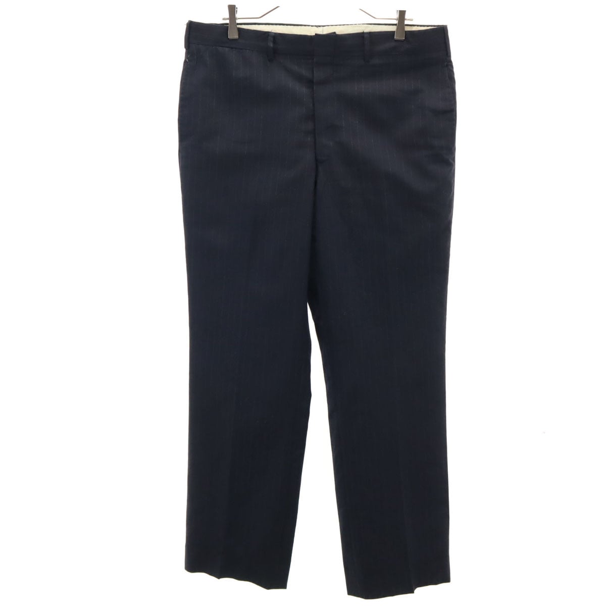 Evan-Picone エバンピコネ 80s ヴィンテージ ストライプ柄 スラックスパンツ ネイビー メンズ 古着