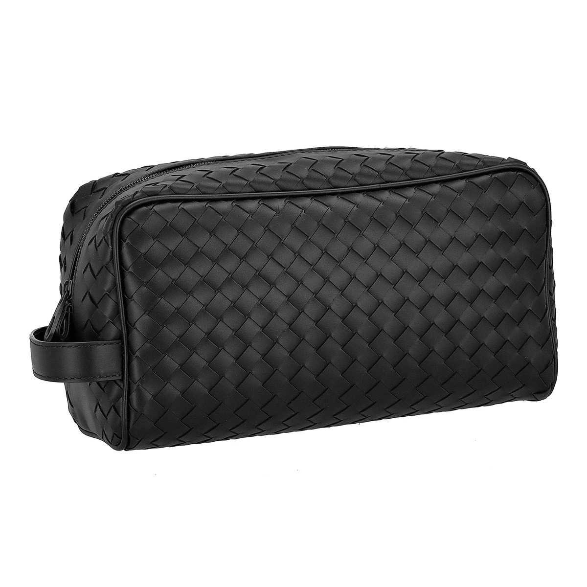 BOTTEGA VENETA 244706-V47W1-1275 ボッテガヴェネタ イントレチャート セカンドバッグ カーフスキンレザー ブラック×シルバー