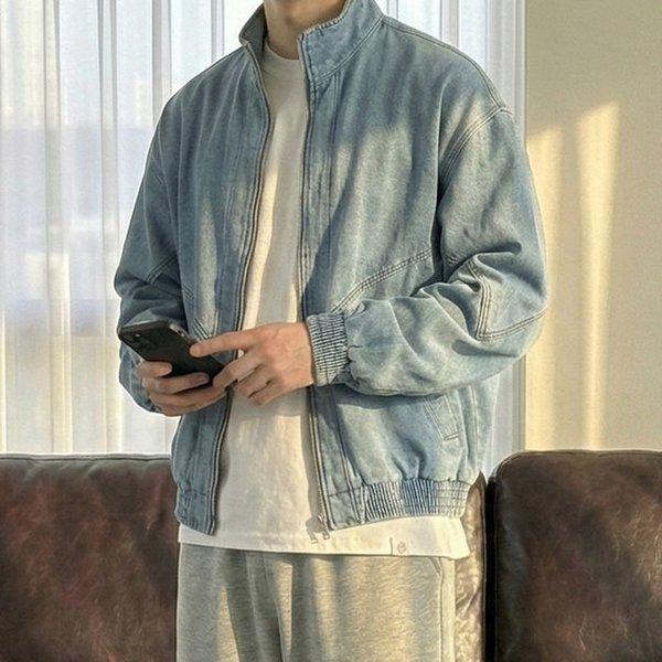 男性デニムジャケット ジャージージャケット メンズデニムジャケット ブラックデニムジャケット