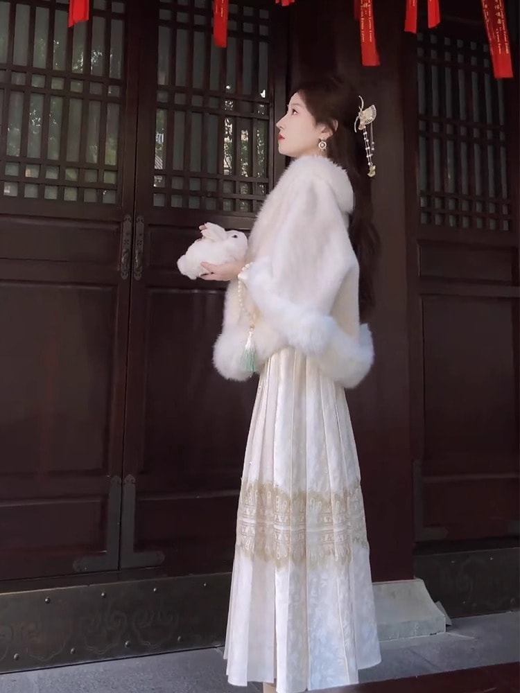 漢服女改良日常漢要素国風ワンピースチャイナドレスベスト年越しスーツ秋冬