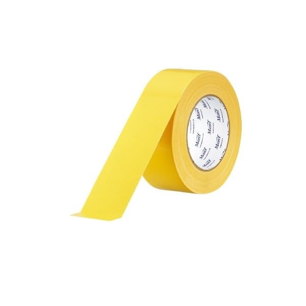 （まとめ）古藤工業 工事用布粘着テープNo.8002 黄 50mmx25m[x5セット]