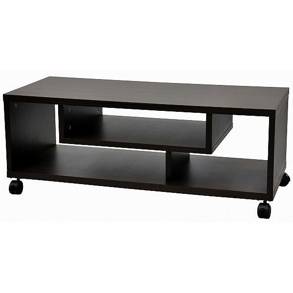 キャスター付フリーラック L ブラウン[幅85cm]