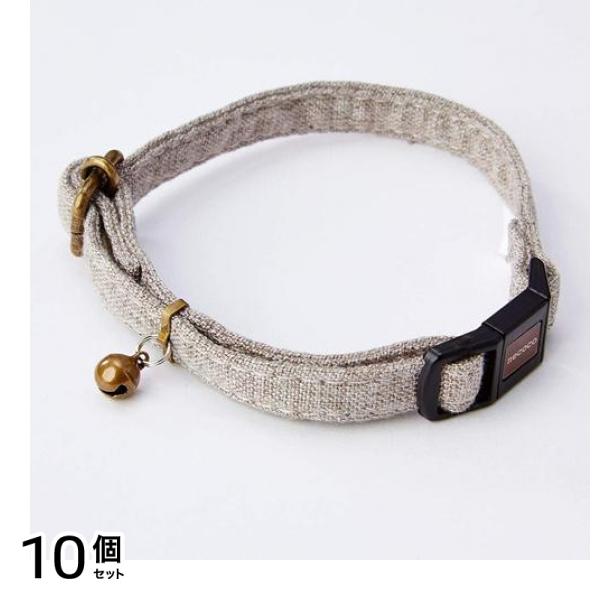 ペティオ 猫用首輪 necoco(ネココ) キャットカラー グレー 1本入 (W57816) 10個セット