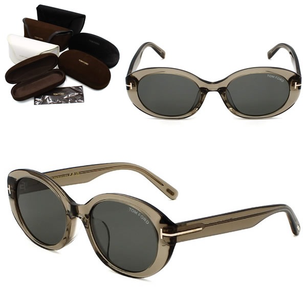 サングラス FT1294-K/S 47A 54 TF1294 サングラス EYEWEAR アジアンフィット クリアベージュ グレー ユニセックス