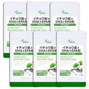イチョウ葉＋DHA＋EPA粒 約1か月分6袋 T-600-6
