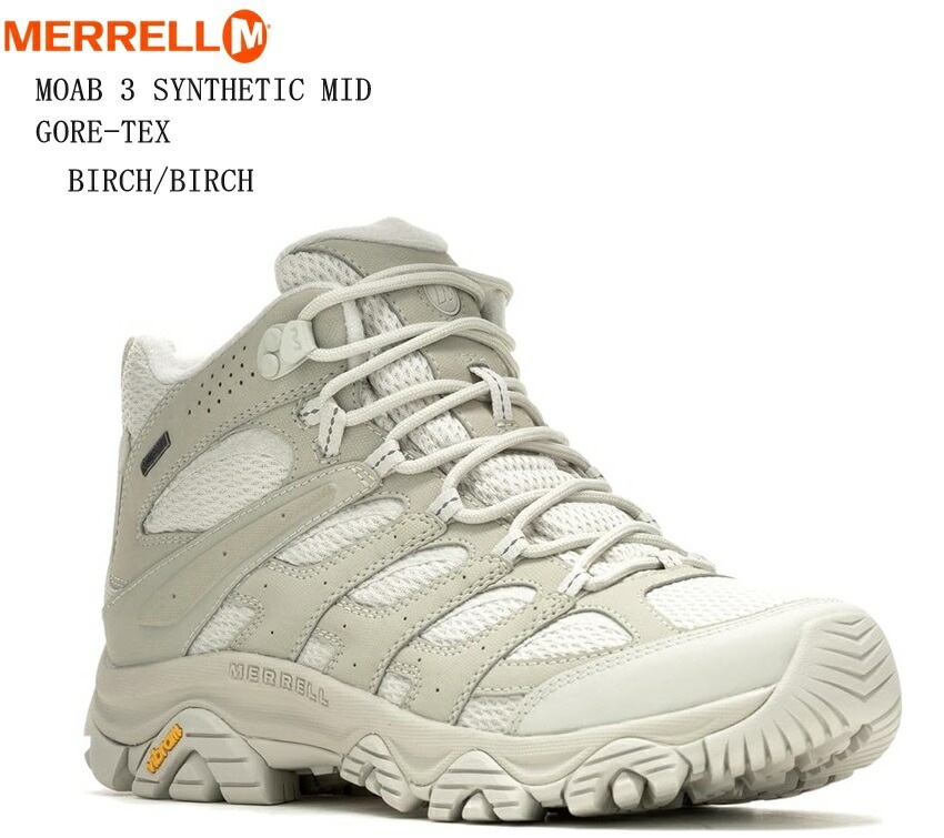 (メレル)MERRELL MOAB 3 SYNTHETIC MID GORE-TEX(WIDE WIDTH) メンズ トレッキングカジュアルブーツ J500435 J500431 防水仕様 ハイキン