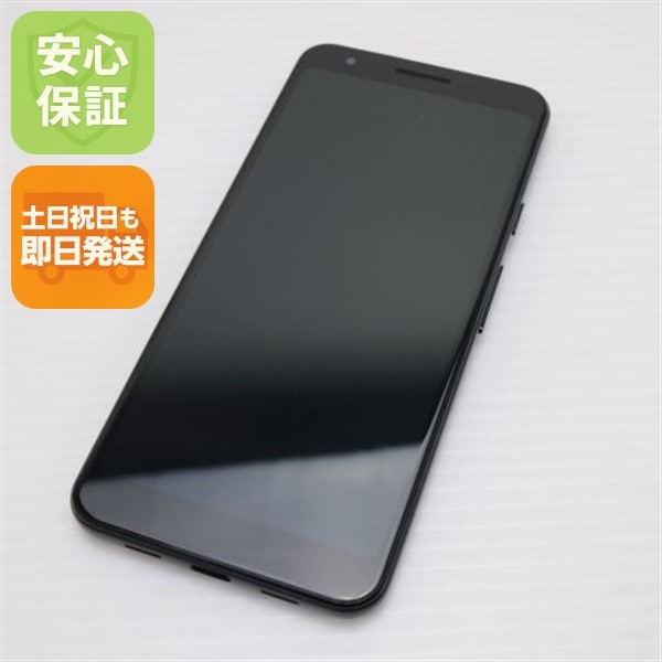 新品同様 SoftBank Google Pixel 3a 64GB ジャストブラック スマホ 中古土日祝発送 即日発送 129