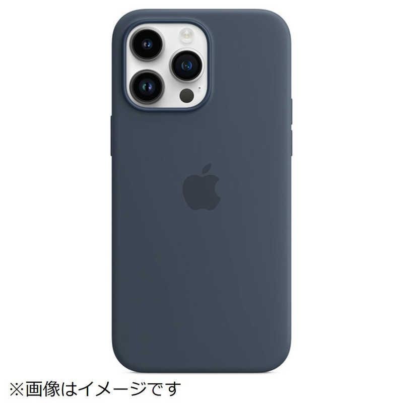 【新品未開封】iPhone 14 Pro Max シリコーンケース MPTQ3FEA ストームブルー