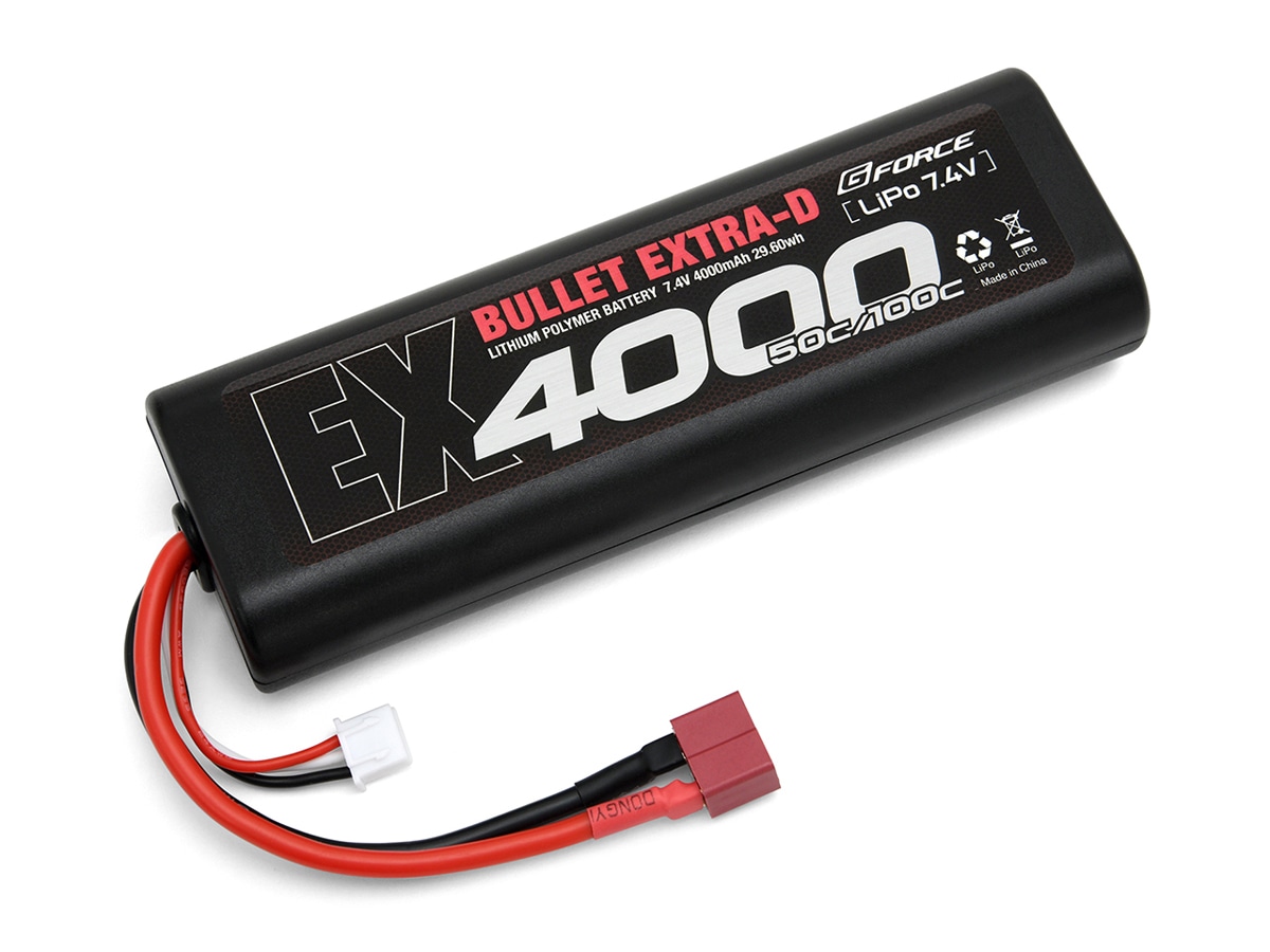 G-FORCE BULLET EXTRA-D 7.4V 4000mAh 50/100C【GFG014】 ラジコン用 GFG014 BULLET EXTRA-D 7.4V 4000mAh